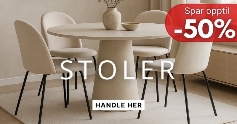 Spisestoler til kampanjepriser