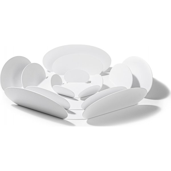 Rhodos dekorativt fat - Hvit Rhodos dekorativt fat - Hvit