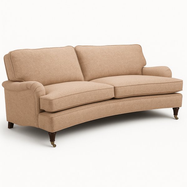 Howard Luxor buet 4-seters sofa - Valgfri farge + Tekstilpleie for m�bler