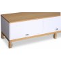 Alvaret mediebenk, 188 cm - Oljet eik/hvit Alvaret mediebenk, 188 cm - Oljet eik/hvit