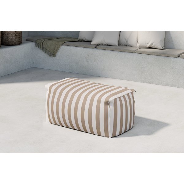 Redang ottoman - Hvit/Beige