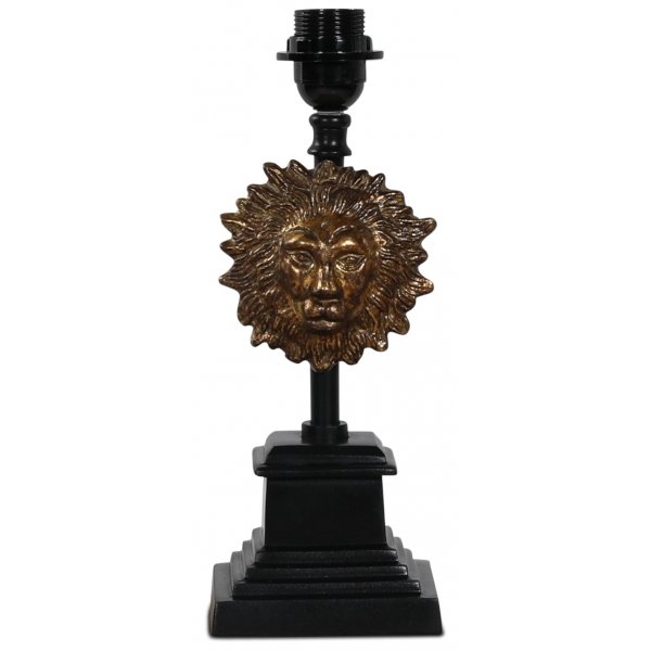 L�ve lampefot H36 cm - Svart / Gull