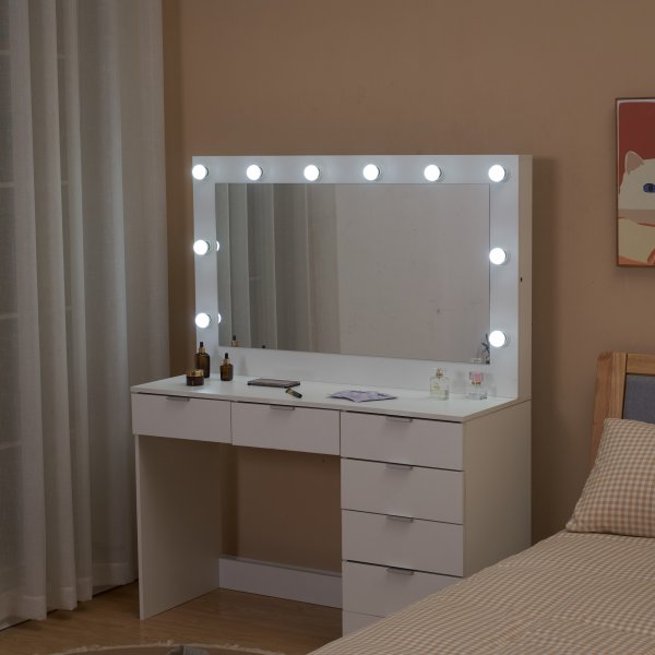 Sminkbord med belysning och förvaring + Tekstilpleie for møbler Sminkbord med belysning och förvaring + Tekstilpleie for møbler