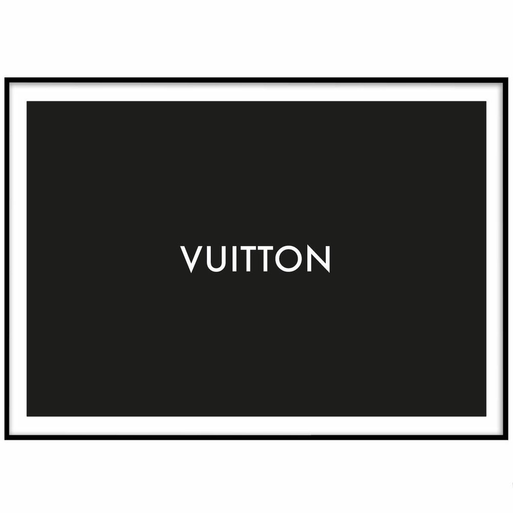 Poster Louis Vuitton Fith Avenue GråVitSvart 61X91