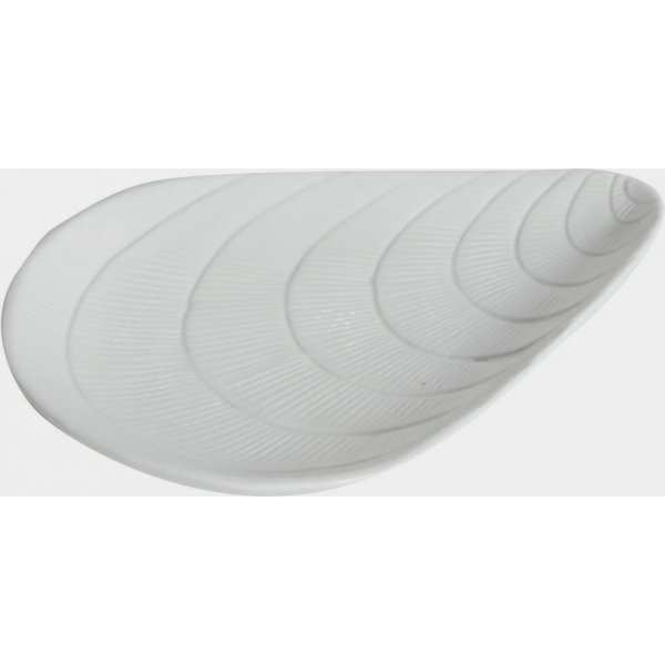 Bl�skjell serveringsfat 20 cm - Hvit
