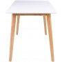 Vojens spisebord - Hvit/Natur - 120x70x75