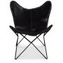 Flaggermuslenestol Trendens - Svart skinn / Svart underdel Flaggermuslenestol Trendens - Svart skinn / Svart underdel
