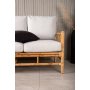 Cane 3-seters sofa - Lys grå/Naturlig Cane 3-seters sofa - Lys grå/Naturlig
